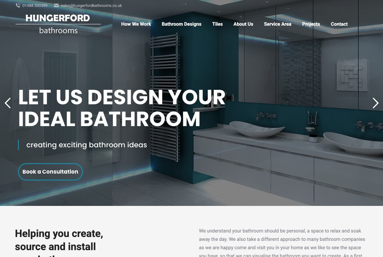 Hungerford Bathrooms - bathroom showroom near Marlborough and Hungerford