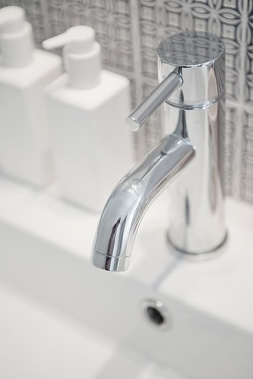 Basin Mixer and Slotted Waste - Professional plumbing work by Rosebourne Plumbing
