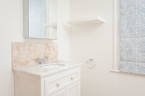 Marble Vanity and Stone Splashback - Professional plumbing work by Rosebourne Plumbing