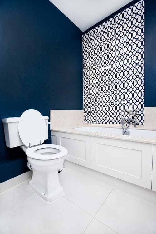 Panelled Bath and WC - Professional plumbing work by Rosebourne Plumbing