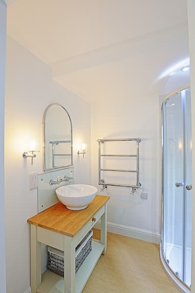 Countertop Basin and Quadrant Shower - Professional plumbing work by Rosebourne Plumbing