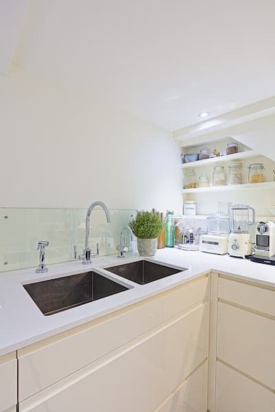 Undermount Double Sink and Bridge Tap - Professional plumbing work by Rosebourne Plumbing