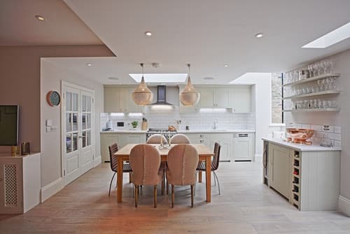 Kitchen with Dresser Unit and Wine Store - Professional plumbing work by Rosebourne Plumbing