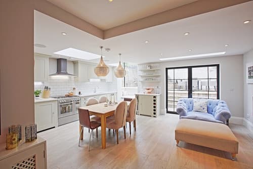 Open-Plan Kitchen in a Rear Extension - Professional plumbing work by Rosebourne Plumbing
