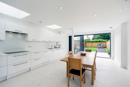 Handleless Kitchen in a Rear Extension - Professional plumbing work by Rosebourne Plumbing