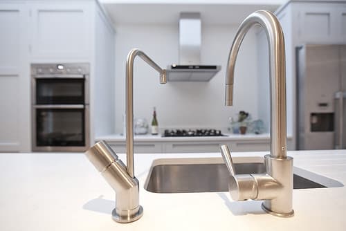 Two Taps at an Island Sink - Professional plumbing work by Rosebourne Plumbing