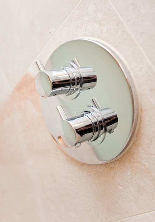 Round Thermostatic Shower Control - Professional plumbing work by Rosebourne Plumbing