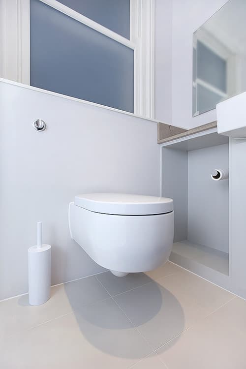Wall-Hung WC on a Concealed Cistern - Professional plumbing work by Rosebourne Plumbing