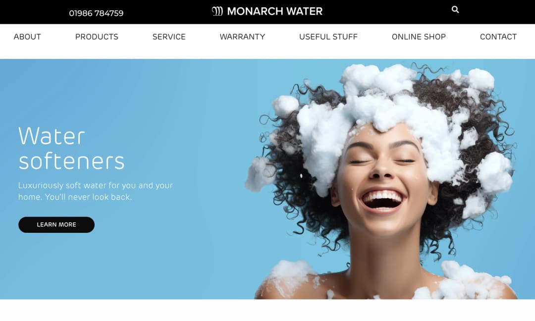 Monarch Water website