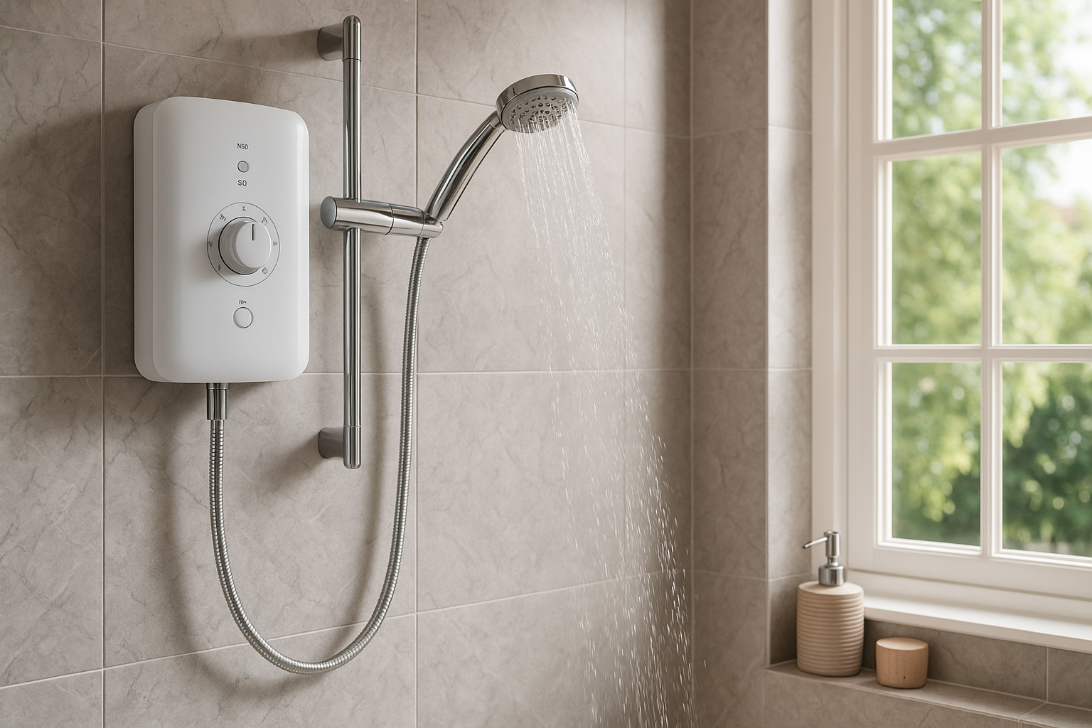 Professional electric shower installation and repair services Hampshire - Rosebourne Plumbing expert electrical shower solutions