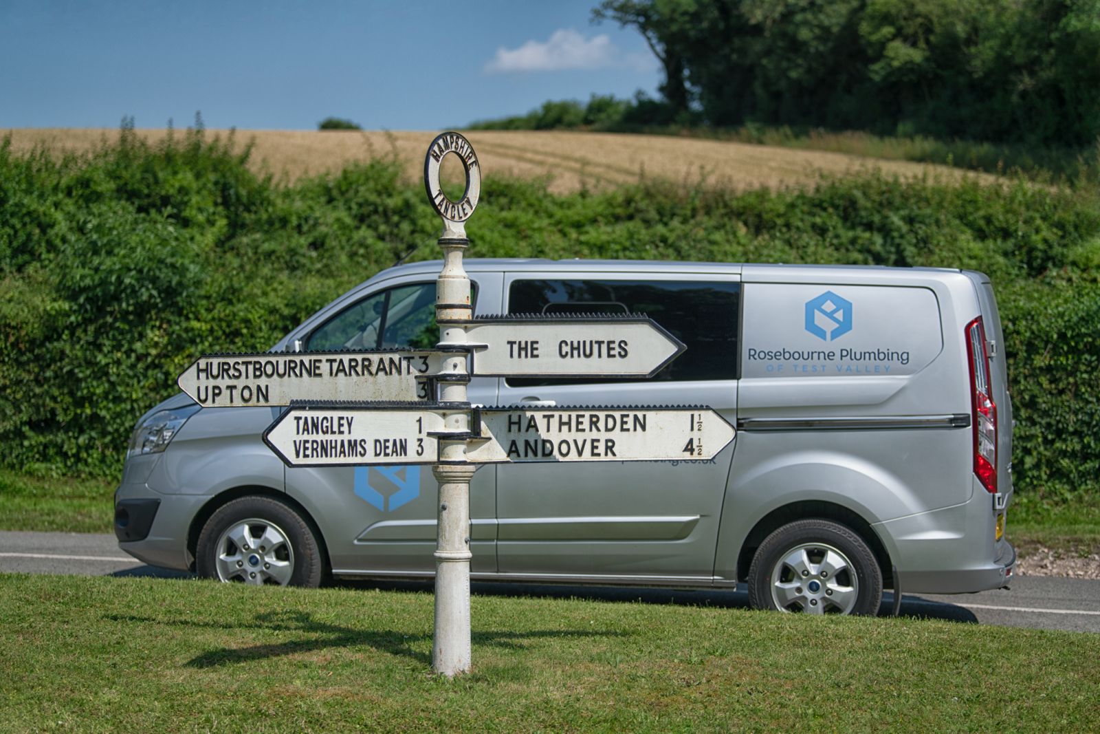 Service Area Coverage - Rosebourne Plumbing Marlborough Wiltshire Local Service Map
