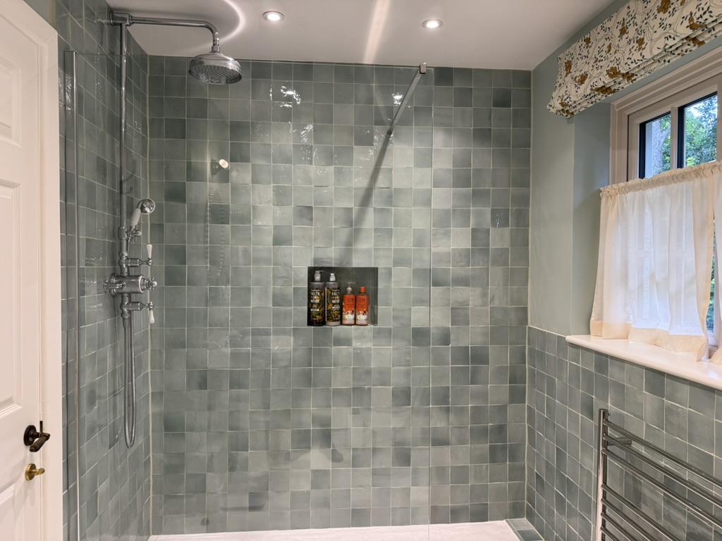 Hill End bathroom to shower room conversion - modern downstairs bathroom refurbishment