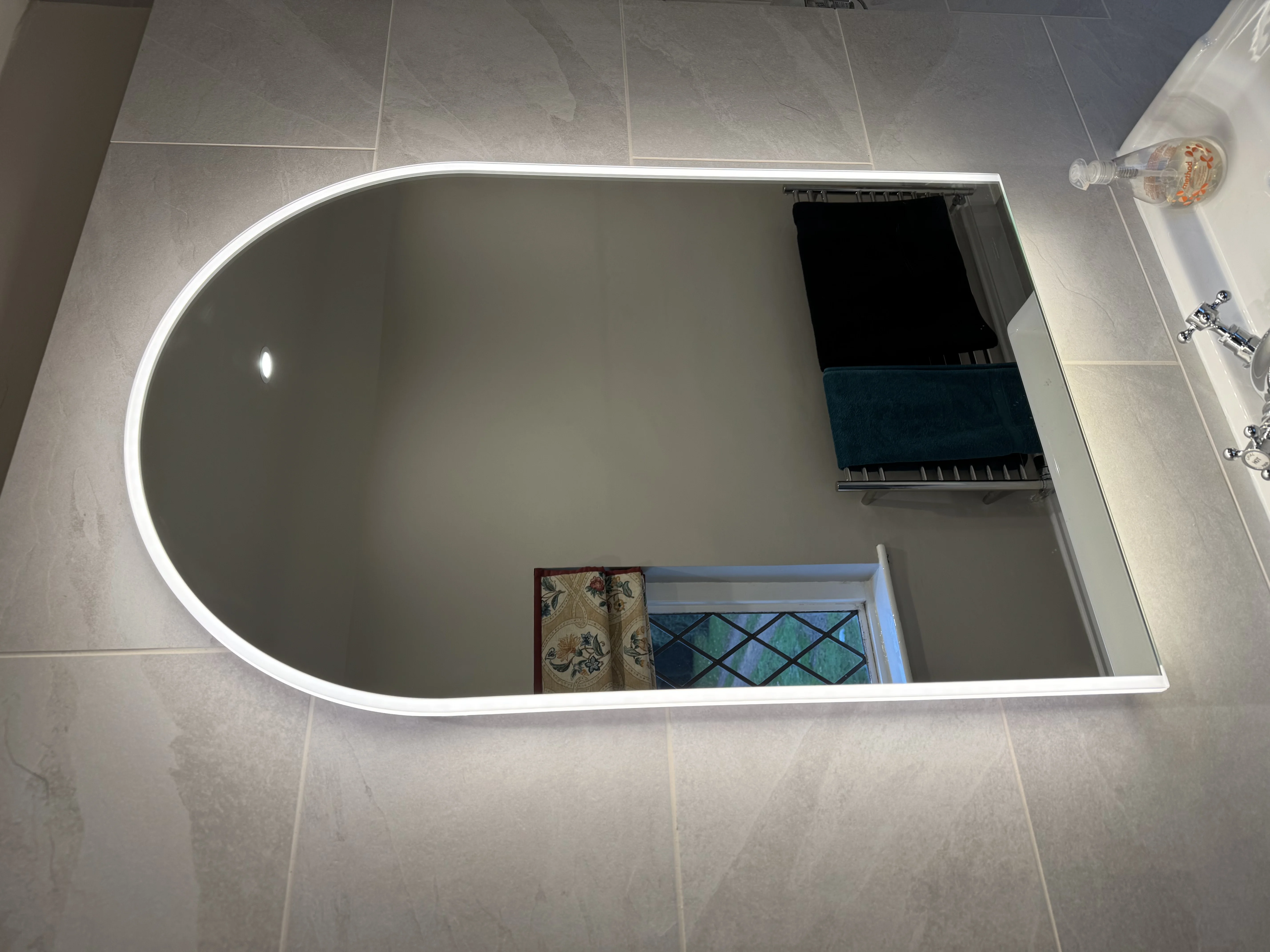 Backlit Mirror Installation - Professional plumbing work by Rosebourne Plumbing