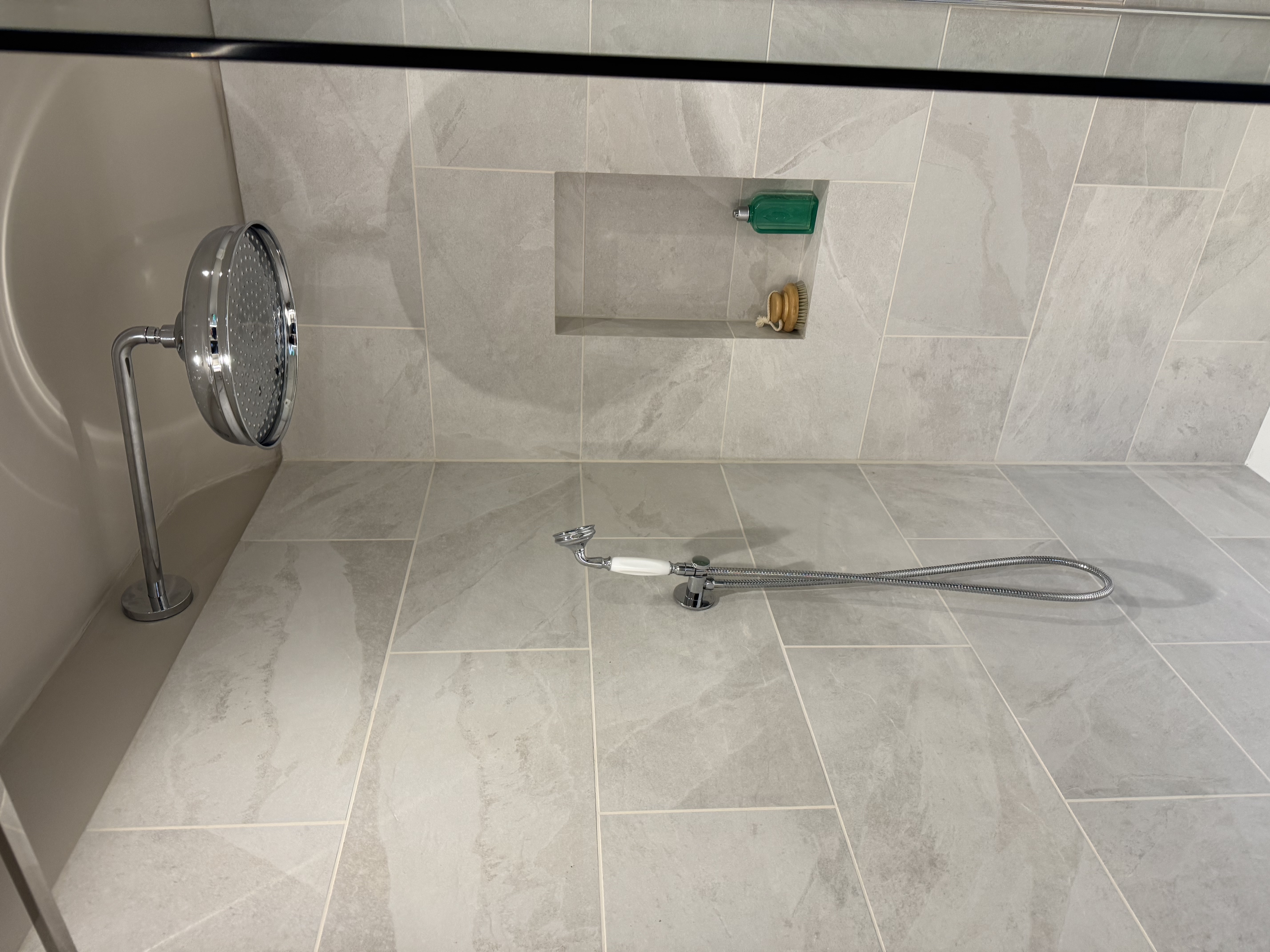 Detailed Shower Alcove Finish - Professional plumbing work by Rosebourne Plumbing