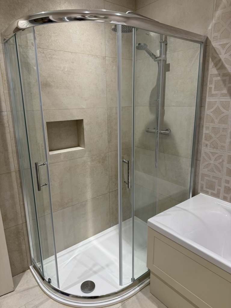 South Down Farm Modern Tiling Design - Professional plumbing work by Rosebourne Plumbing