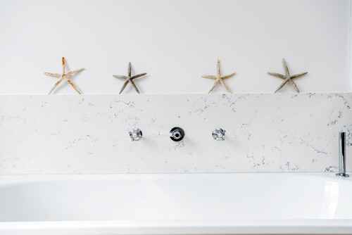 Coastal Bathroom Detail - Queensdale Road, Notting Hill - Professional plumbing work by Rosebourne Plumbing