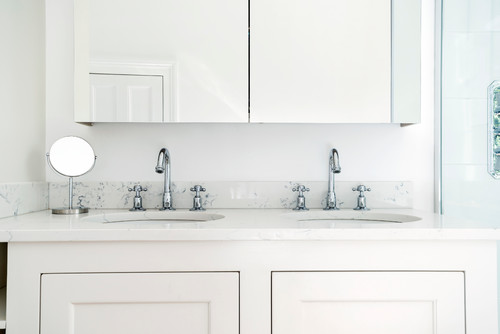 Transitional Bathroom - Queensdale Road, Notting Hill - Professional plumbing work by Rosebourne Plumbing