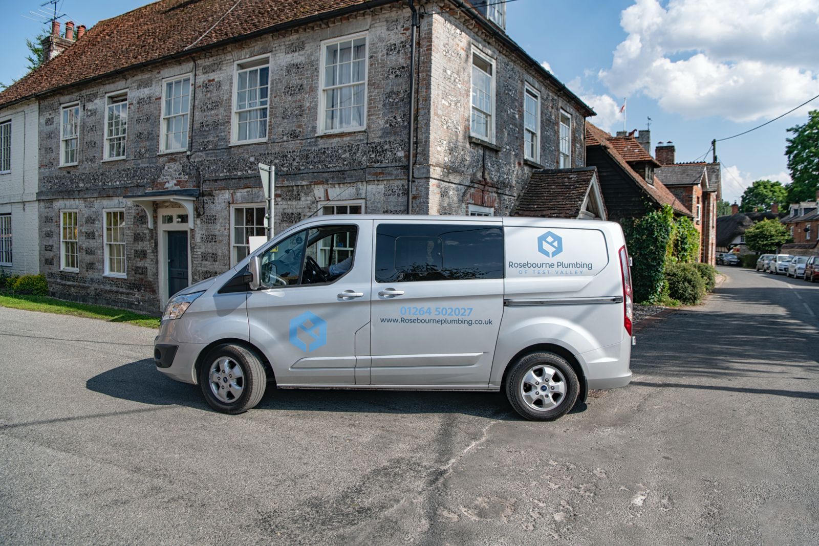 Will Gaze van in St Mary Bourne supporting village community