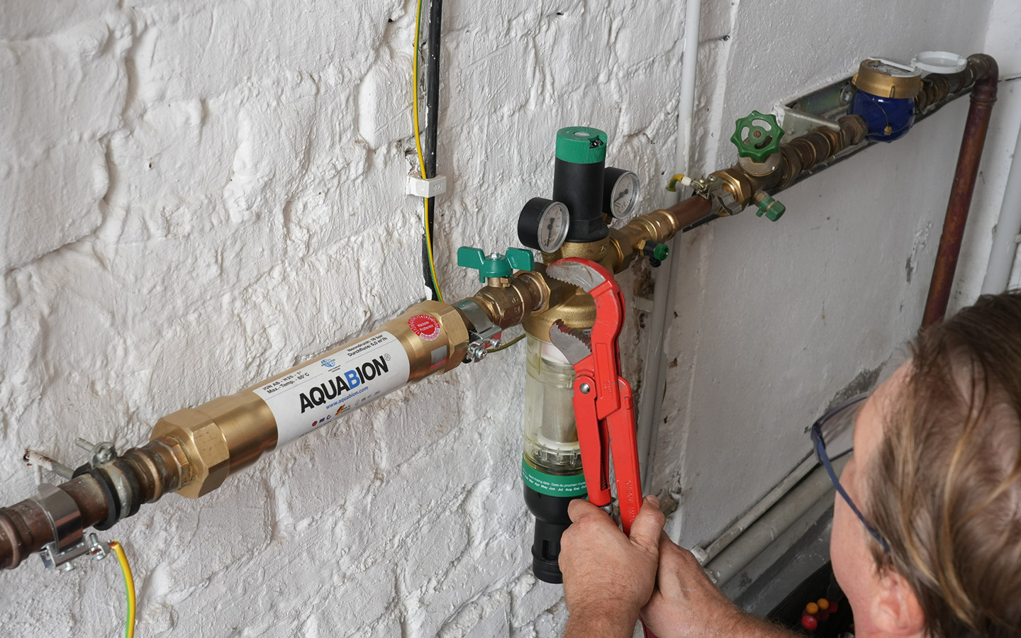 Aquabion water conditioner professional installation example