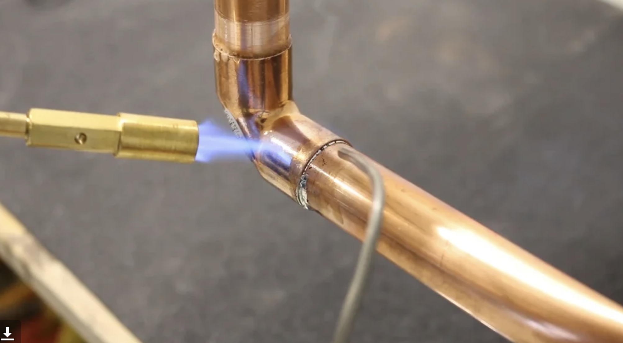 Professional copper pipe soldering and repair services by Rosebourne Plumbing across Hampshire and Wiltshire