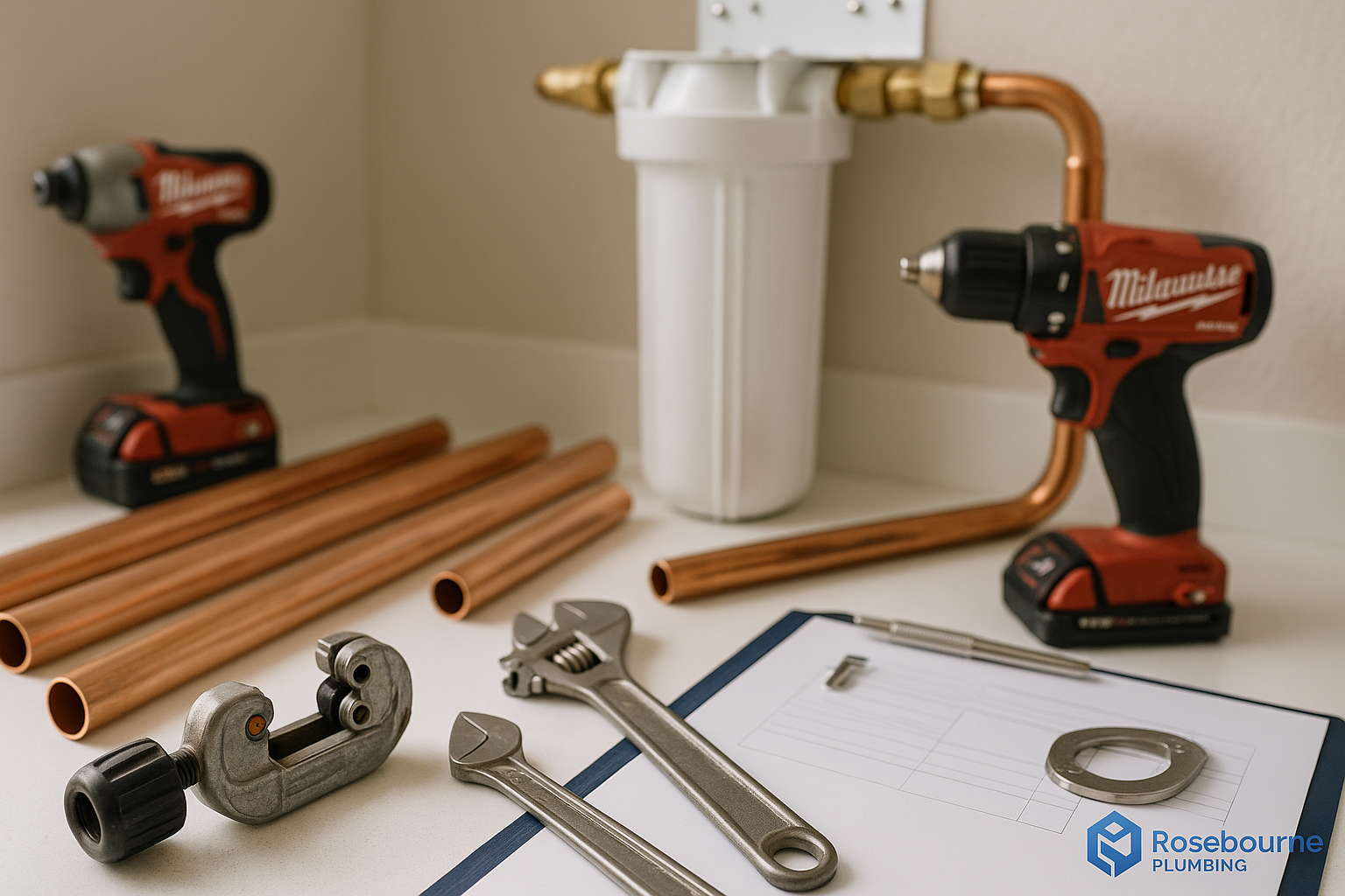 Professional water filtration installation equipment