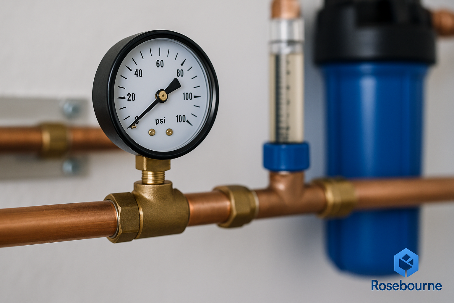 System commissioning quality check - pressure gauge and flow meter